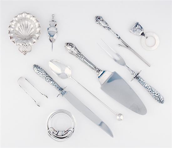 Collection of sterling articles set
