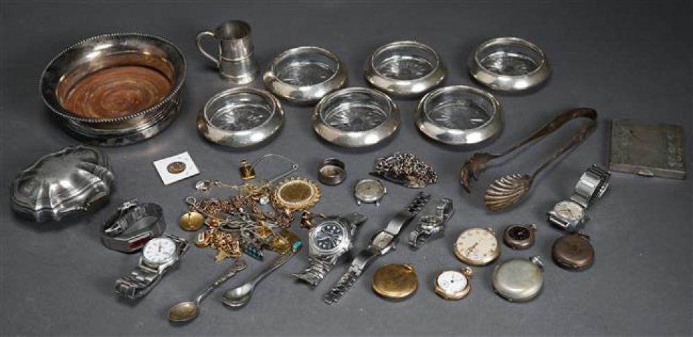 COLLECTION OF STERLING MOUNTED