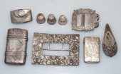 COLLECTION OF STERLING OBJETS