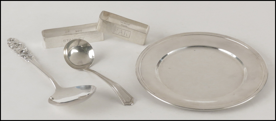 COLLECTION OF STERLING SILVER.