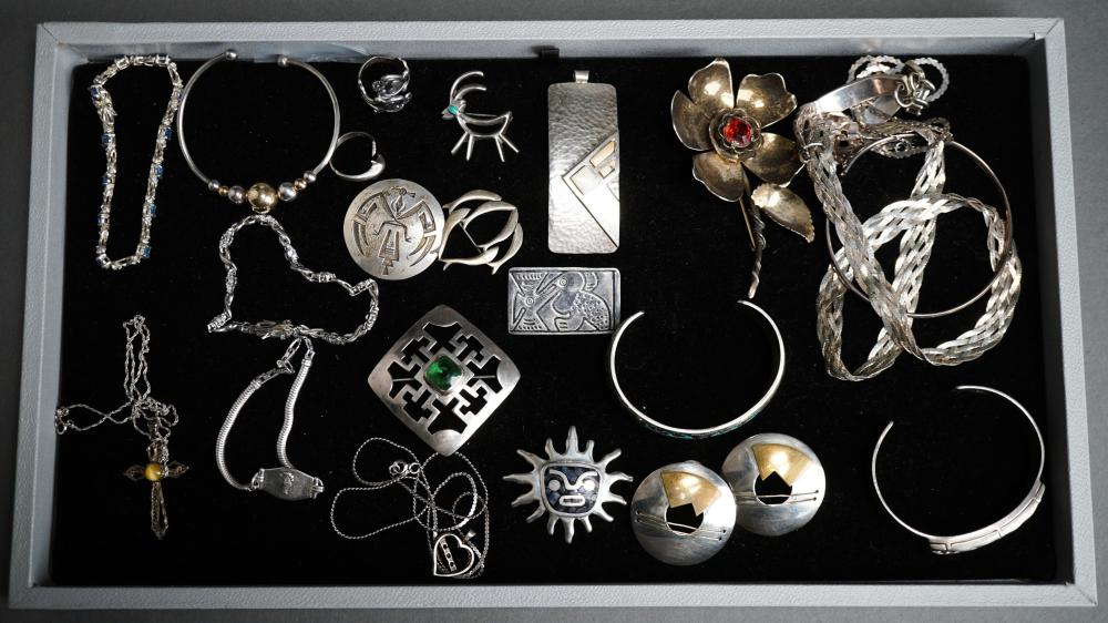 COLLECTION OF STERLING SILVER