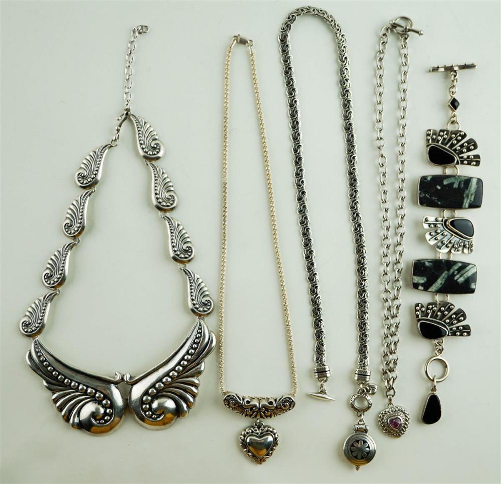 COLLECTION OF STERLING SILVER