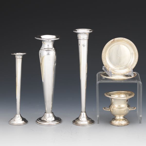 COLLECTION OF STERLING SILVER TABLE