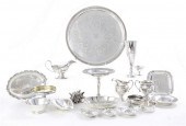 Collection of sterling table a