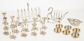 COLLECTION OF STERLING TABLE A