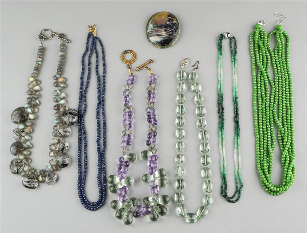 COLLECTION OF STONE AND BEAD