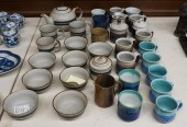 COLLECTION OF STONEWARE MUGS,