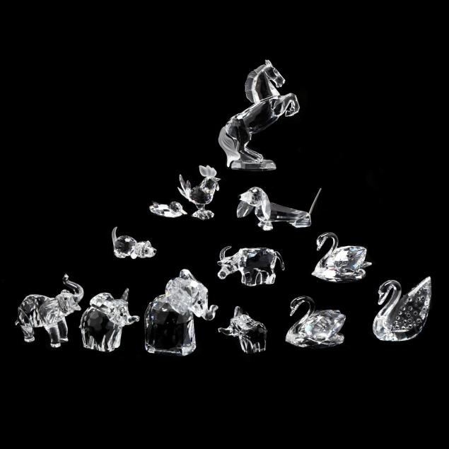 COLLECTION OF SWAROVSKI CUT CRYSTAL