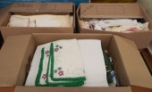 COLLECTION OF TABLE LINENS AND