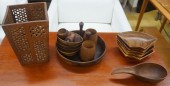 COLLECTION OF TEAK MID-CENTURY