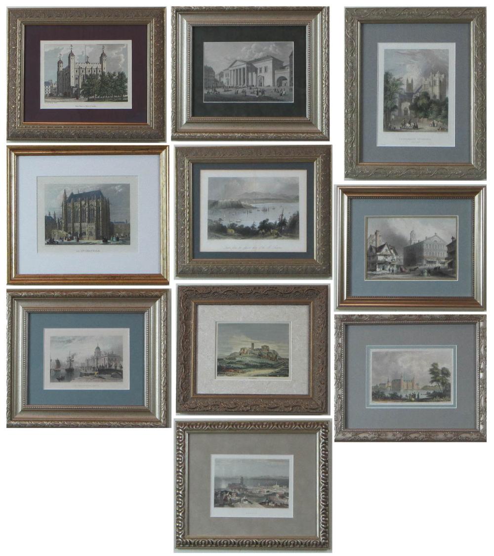 COLLECTION OF TEN ARCHITECTURAL