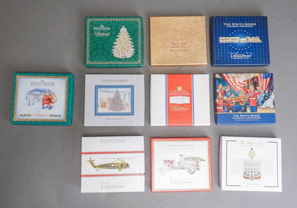 COLLECTION OF TEN ASSORTED WHITE