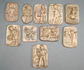 COLLECTION OF TEN BRONZE TYPE