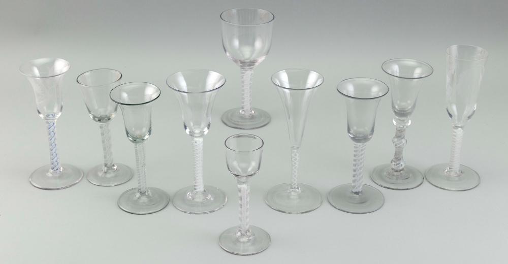 COLLECTION OF TEN COTTON STEM