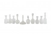 COLLECTION OF TEN CUT-CRYSTAL