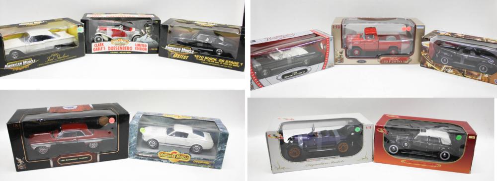 COLLECTION OF TEN DIE CAST METAL