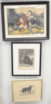 COLLECTION OF TEN DOG PRINTS,