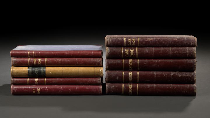 Collection of Ten English Ledger,