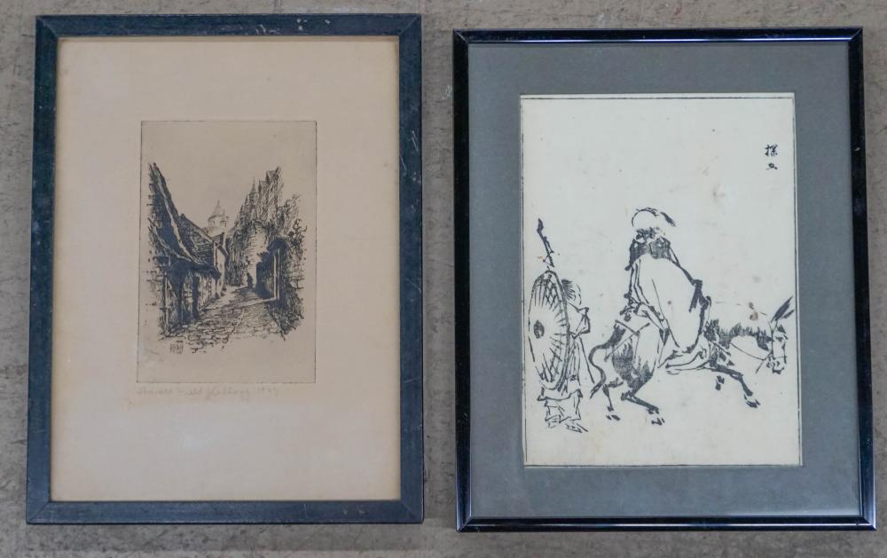 COLLECTION OF TEN FRAMED WORKS OF