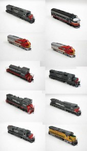COLLECTION OF TEN HO GAUGE TRA