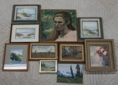 COLLECTION OF TEN PAINTINGS, I