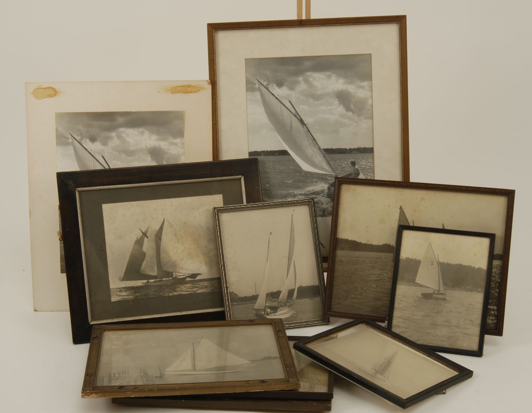 COLLECTION OF TEN SMALL BOAT AND