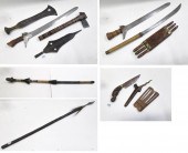 COLLECTION OF TEN SWORDS, KNIV