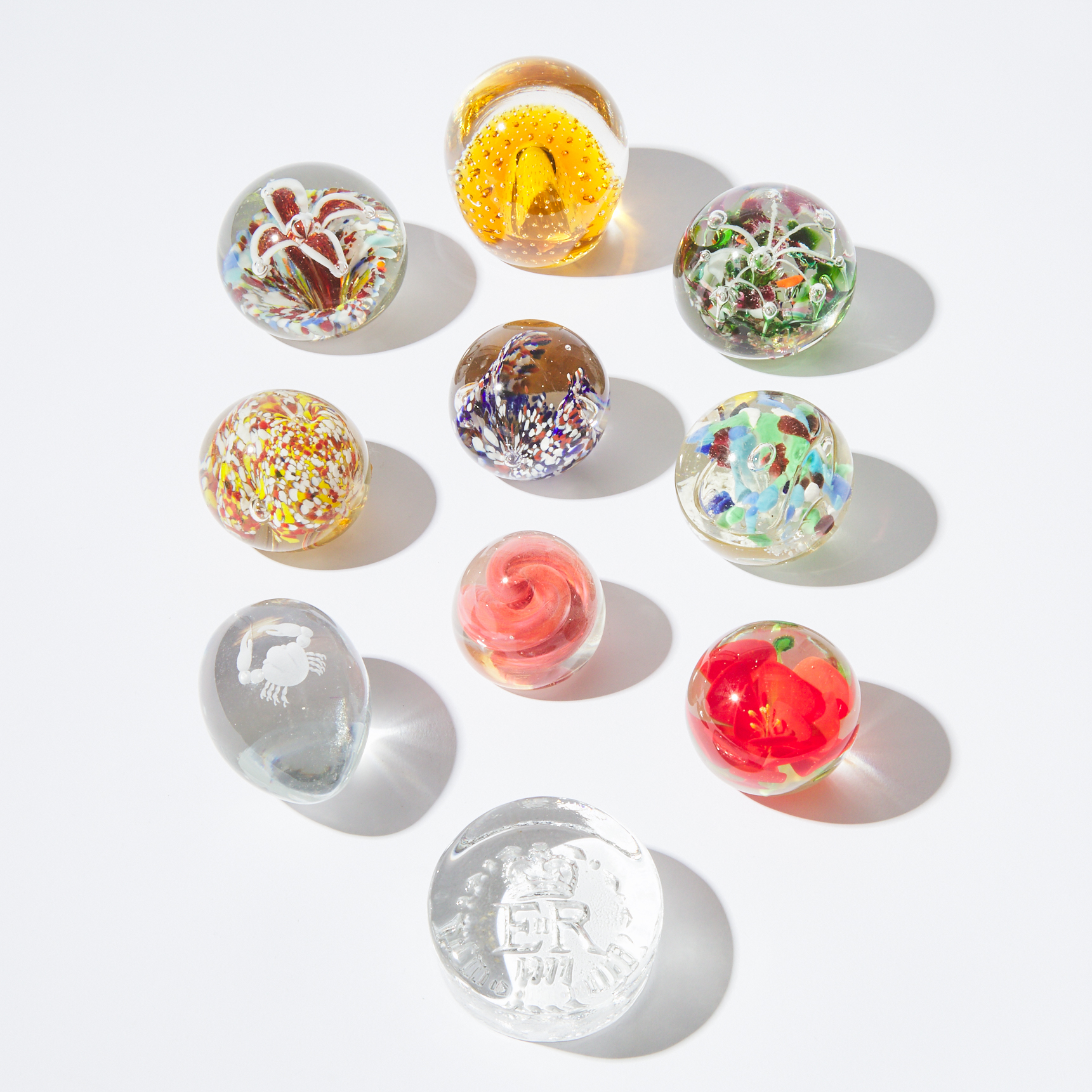 Collection of Ten Various Glass