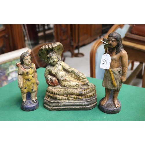 Collection of terracotta figures,