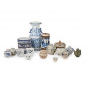 COLLECTION OF THIRTEEN BLUE AN