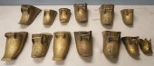 COLLECTION OF THIRTEEN BRASS O