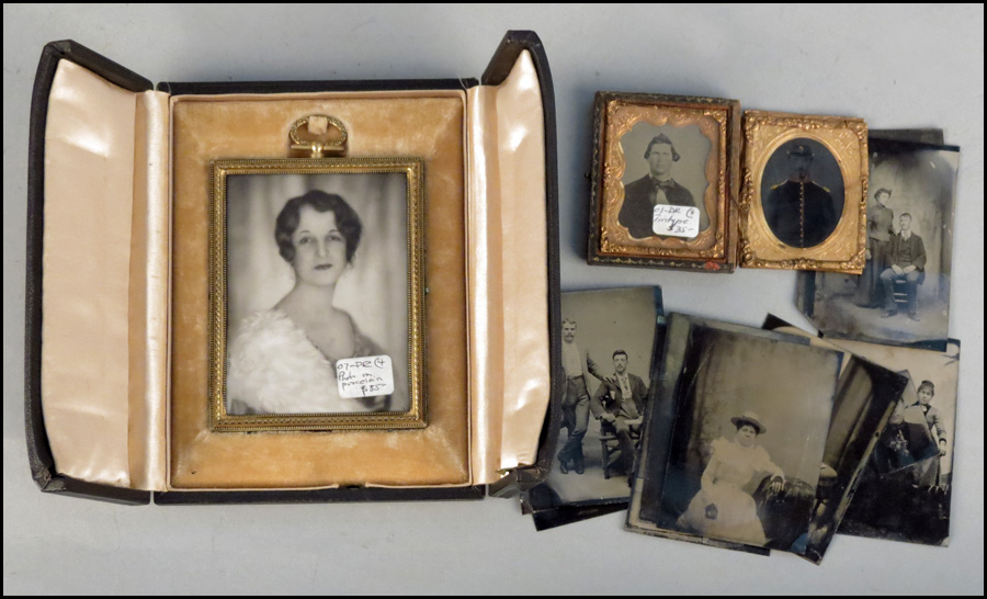 COLLECTION OF THIRTEEN TINTYPES.