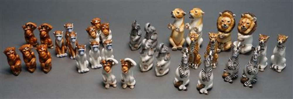 COLLECTION OF THIRTY-TWO GLAZED