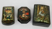 COLLECTION OF THREE FINELY PAI