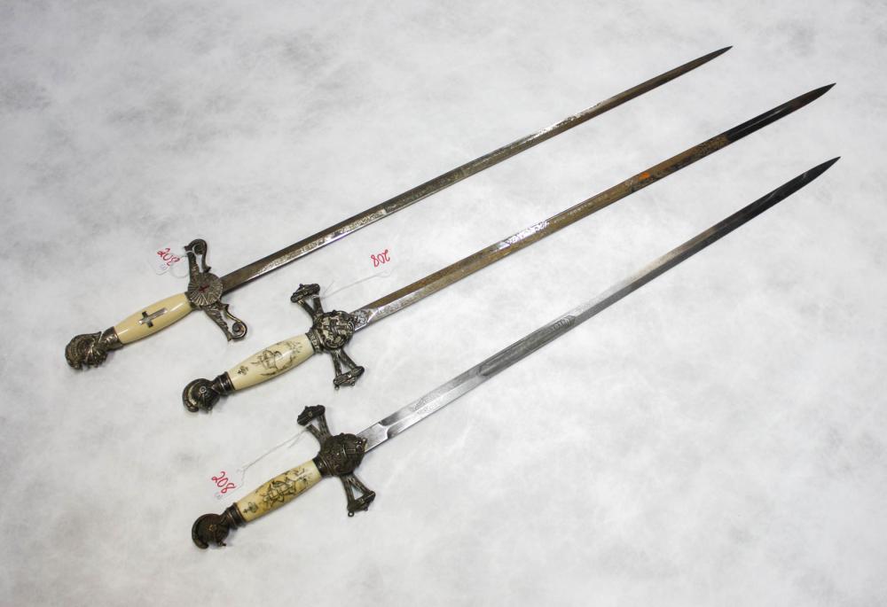 COLLECTION OF THREE FRATERNAL LODGE