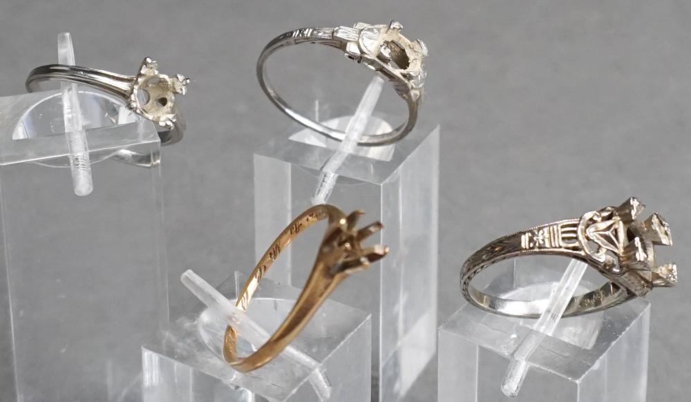 COLLECTION OF THREE GOLD AND ONE