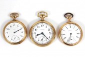COLLECTION OF THREE OPEN FACE