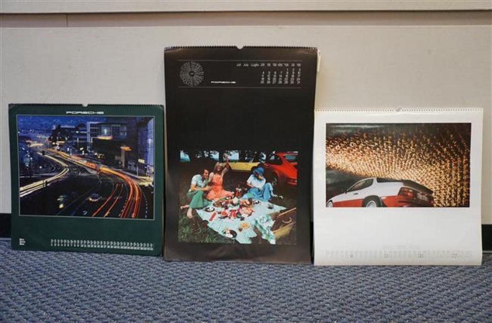 COLLECTION OF THREE PORSCHE LARGE