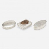 . collection of three snuff bo