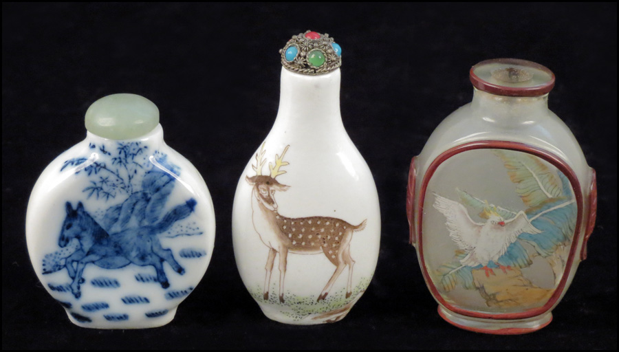 COLLECTION OF THREE SNUFF
