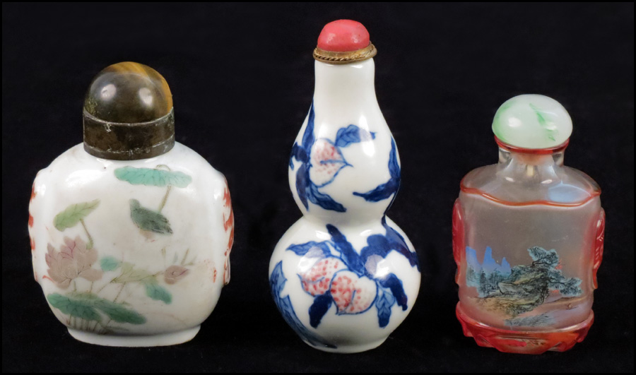 COLLECTION OF THREE SNUFF