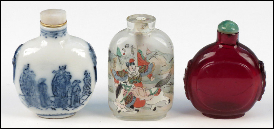 COLLECTION OF THREE SNUFF
