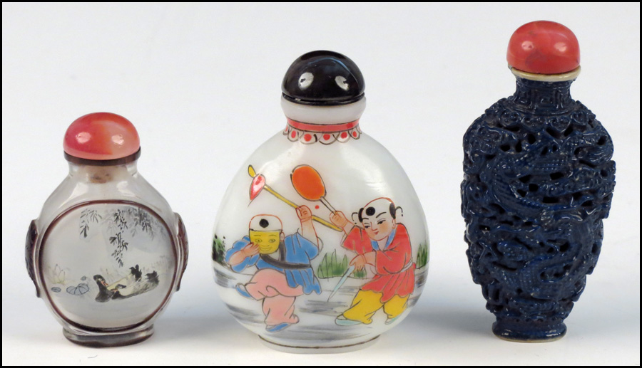 COLLECTION OF THREE SNUFF