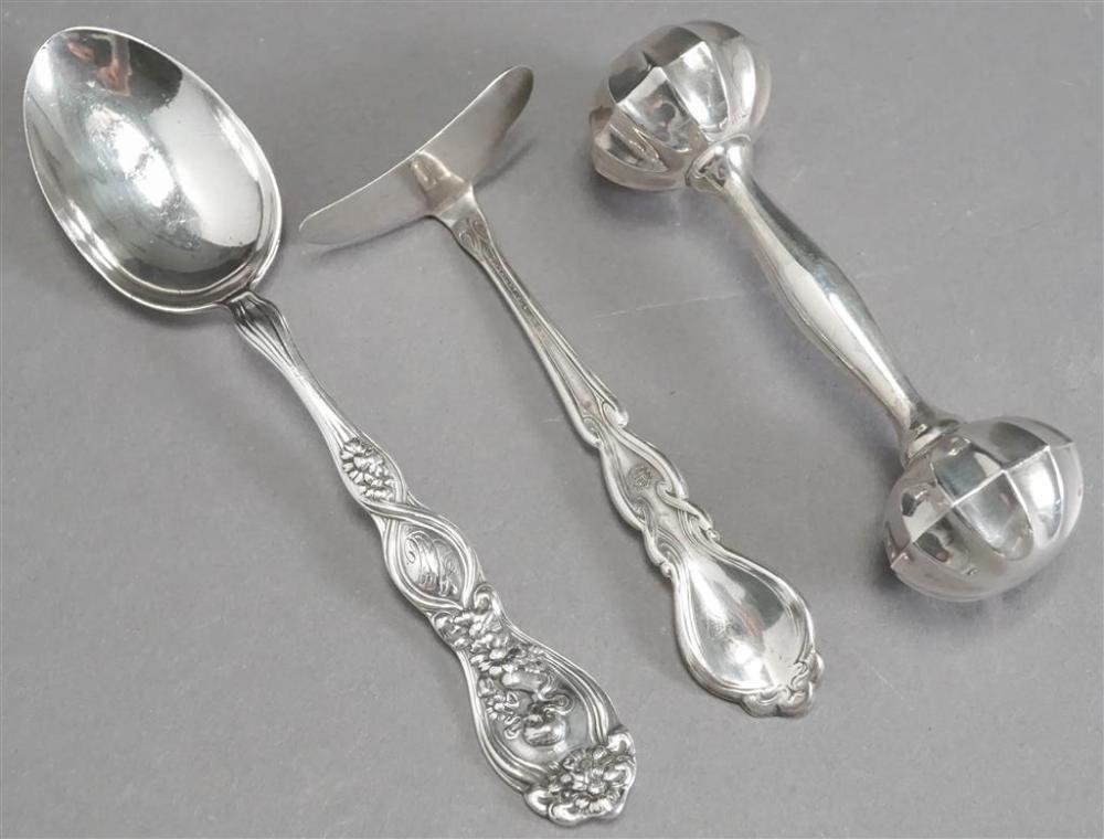 COLLECTION OF THREE STERLING SILVER