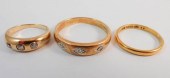 COLLECTION OF THREE YELLOW GOL