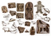 COLLECTION OF TIN COOKIE CUTTE