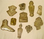 Collection of tin pressed meta