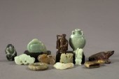 Collection of Twelve Carved Mi