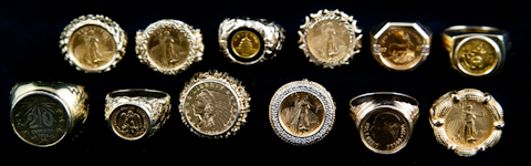 COLLECTION OF TWELVE GOLD COIN