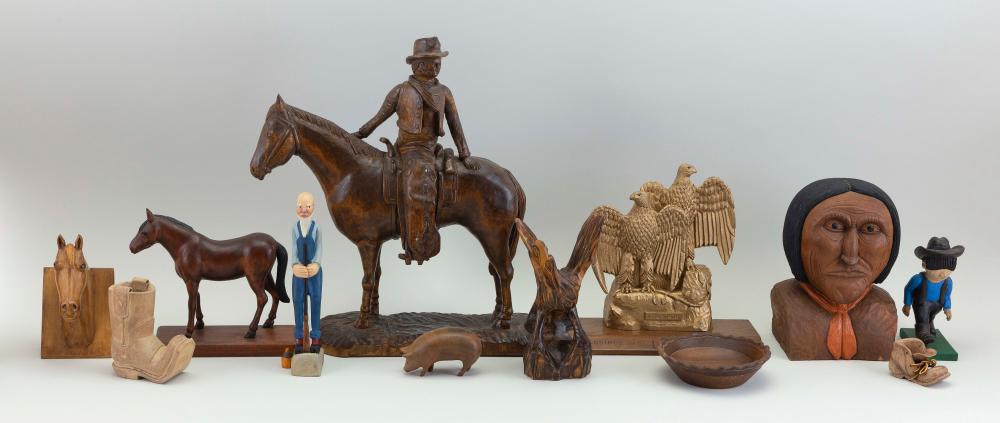 COLLECTION OF TWELVE WOOD